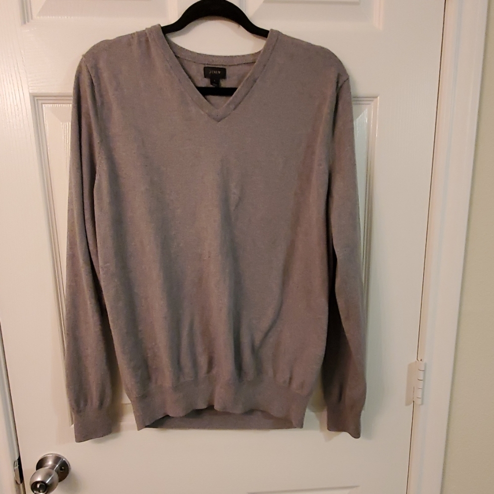 Men's J Crew Vneck cotton cashmere Sweater